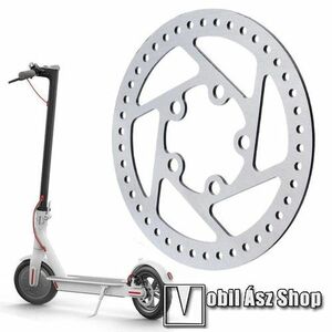 Xiaomi M365 Pro / Pro 2 elektromos rollerhez 120mm-es féktárcsa - 5 csavaros változat - EZÜST kép