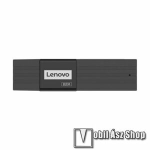 LENOVO D231 UNIVERZÁLIS 2 az 1-ben USB-s memória kártyaolvasó - USB3.0, 5Gbps adatátvitel, SD és TF memóriakártyákat 2TB-ig támogatja (az egyidejű olvasás nem támogatott), 70mm x 18.5mm x 10.5mm - FEKETE - D231 - GYÁRI kép