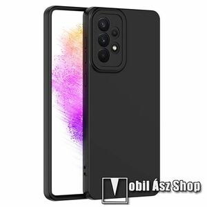 OTT! Eagle Eye Lens Series szilikon védő tok / hátlap - FEKETE - műanyag kameravédelemmel, erősített sarkok - ERŐS VÉDELEM! - SAMSUNG Galaxy A53 5G (SM-A536U) kép