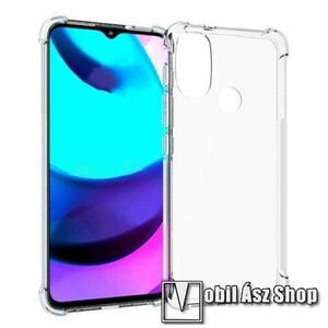 Szilikon védő tok / hátlap - FÉNYES - ÁTLÁTSZÓ - erősített sarkok - MOTOROLA Moto E20 / Moto E30 / Moto E40 kép