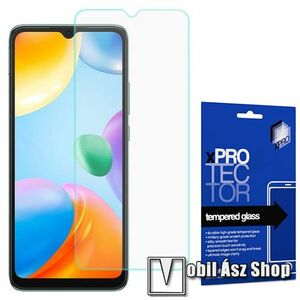 Xpro előlap védő karcálló edzett üveg - 0, 33 mm vékony, 9H, Arc Edge, A képernyő sík részét védi - Xiaomi Redmi 10C - GYÁRI kép