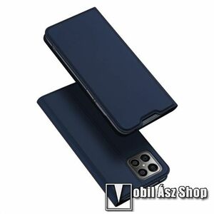 DUX DUCIS SKIN PRO slim design notesz / mappa tok - SÖTÉTKÉK - oldalra nyíló flip cover, asztali tartó funkció, szilikon belső, mágneses záródás - HUAWEI Honor X30i / Honor X8 / Honor Play6T Pro - GYÁRI kép