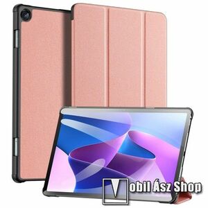 DUX DUCIS Domo Series notesz / mappa tok - RÓZSASZÍN - oldalra nyíló flip cover, TRIFOLD asztali tartó funkciós, textillel bevont, mágneses záródás, műanyag belső - Lenovo Tab M10 Plus (3rd Gen) / Motorola Moto Tab G62 - GYÁRI kép
