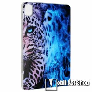 Szilikon védő tok / hátlap - KÉK LEOPÁRD MINTÁS - Xiaomi Pad 5 / Pad 5 Pro kép