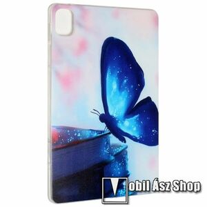 Szilikon védő tok / hátlap - KÉK PILLANGÓ MINTÁS - Xiaomi Pad 5 / Pad 5 Pro kép