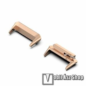 Okosóra fém csatlakozó - 2db, 16mm széles szíjakhoz használható - ROSE GOLD - HUAWEI Band 7 kép