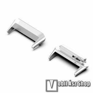 Okosóra fém csatlakozó - 2db, 16mm széles szíjakhoz használható - EZÜST - HUAWEI Band 7 kép