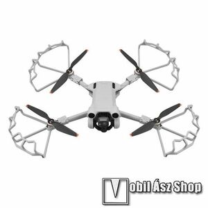 EWB9262 DJI Mini 3 Pro drónhoz propeller védőburkolat - 1szett / 4db, 45g, 9cm sugarú, műanyag, gyors-kioldású, félig zárt - SZÜRKE kép
