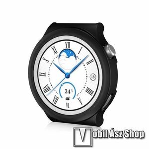 Okosóra műanyag védő tok / keret - FEKETE - HUAWEI Watch GT 3 Pro 43mm kép