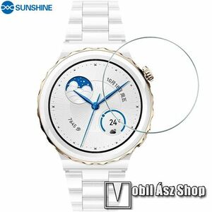 Huawei Watch GT 3 Pro 43mm, Sunshine Hydrogel TPU okosóra képernyővédő fólia, Ultra Clear, Önregeneráló!, 1db kép