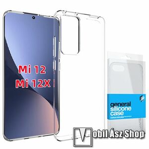 Xpro szilikon védő tok / hátlap - ULTRAVÉKONY! 0.33mm - ÁTLÁTSZÓ - Xiaomi 12 / 12X / 12S - GYÁRI kép
