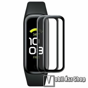ENKAY Okosóra Flexible Nano Glass rugalmas edzett üveg - 2db, 9H, 3D - A TELJES ELŐLAPOT VÉDI! - FEKETE - SAMSUNG Galaxy Fit 2 (SM-R220) - GYÁRI kép