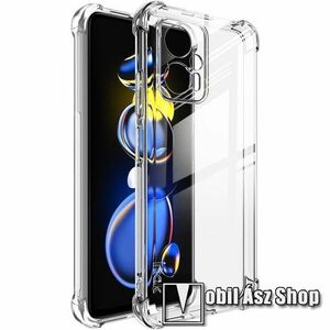 IMAK Silky szilikon védő tok / hátlap - ÁTLÁTSZÓ - ERŐS VÉDELEM! - képernyővédő fóliával! - Xiaomi Redmi Note 11T Pro / Note 11T Pro Plus / Poco X4 GT - GYÁRI kép