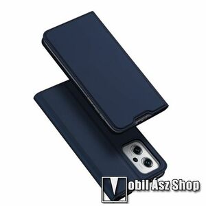 DUX DUCIS SKIN PRO slim design notesz / mappa tok - SÖTÉTKÉK - oldalra nyíló flip cover, asztali tartó funkció, szilikon belső, mágneses záródás - Xiaomi Redmi Note 11T Pro / 11T Pro Plus / 12T Pro / Poco X4 GT / Redmi K50i 5G - GYÁRI kép
