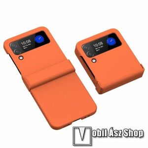 OTT! HINGE DESIGN műanyag védő tok / hátlap - NARANCSSÁRGA - zsanérvédő kialakítás, erősített sarkok - ERŐS VÉDELEM! - SAMSUNG Galaxy Z Flip4 5G kép