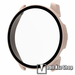 Okosóra műanyag védő tok / keret - RÓZSASZÍN - 9H edzett üveg előlap védő is! - Xiaomi Haylou RT2 LS10 kép