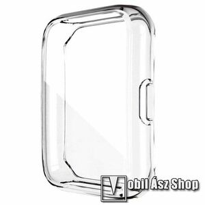 Okosóra szilikon védő tok / keret - ÁTLÁTSZÓ - Szilikon előlapvédő is! - HUAWEI Watch Fit 2 Classic Edition / Watch Fit 2 Active Edition kép