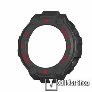 Okosóra szilikontok - FEKETE / PIROS - Xiaomi Amazfit T-Rex Pro kép