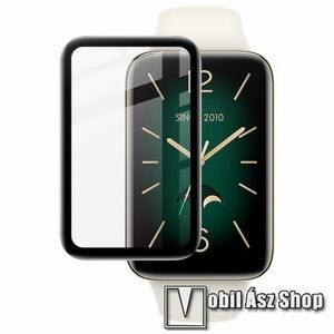 IMAK Anti-Scratch Bubble-Free HD PMMA flexibilis okosóra üvegfólia - FEKETE - 1db - A TELJES ELŐLAPOT VÉDI! - Xiaomi Mi Band 7 Pro - GYÁRI kép
