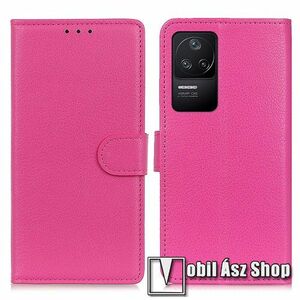 WALLET notesz tok / flip tok - RÓZSASZÍN - asztali tartó funkciós, oldalra nyíló, rejtett mágneses záródás, bankkártyatartó zseb, szilikon belső - Xiaomi Redmi K50 Gaming / Xiaomi Poco F4 GT kép