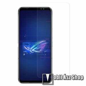Képernyővédő fólia - Ultra Clear - 1db, törlőkendővel, A képernyő sík részét védi! - ASUS ROG Phone 6 / ROG Phone 6 Pro kép