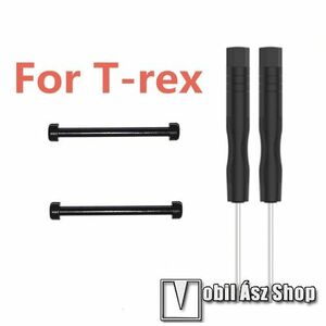 Okosóra fém tengely - 2db / 1pár, csavarhúzóval - FEKETE - Xiaomi Amazfit T-Rex / Amazfit T-Rex Pro kép