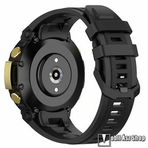 Xiaomi Amazfit T-Rex 2, Okosóra szíj, Szilikon, 133+99mm hosszú, Tengely nélkül, Fekete kép