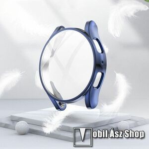 Okosóra szilikon védő tok / keret - GALVANIZÁLT ÉJKÉK - Szilikon előlapvédő is! - SAMSUNG Galaxy Watch5 44mm (SM-R915F) kép