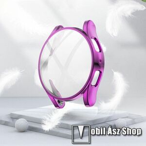 Okosóra szilikon védő tok / keret - GALVANIZÁLT LILA - Szilikon előlapvédő is! - SAMSUNG Galaxy Watch5 44mm (SM-R915F) kép