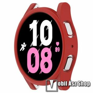 Okosóra műanyag védő tok / keret - PIROS - SAMSUNG Galaxy Watch4 44mm (SM-R870) / Watch5 44mm (SM-R915F) kép