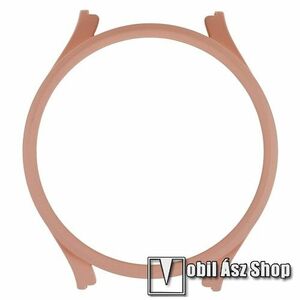Okosóra műanyag védő tok / keret - GALVANIZÁLT RÓZSASZÍN - SAMSUNG Galaxy Watch5 Pro (SM-R925F) kép