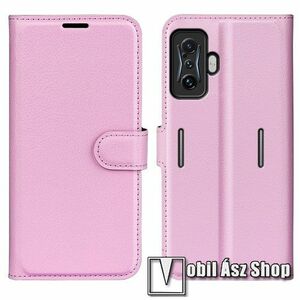 WALLET notesz tok / flip tok - RÓZSASZÍN - asztali tartó funkciós, oldalra nyíló, rejtett mágneses záródás, bankkártyatartó zseb, szilikon belső - Xiaomi Redmi K50 Gaming / Xiaomi Poco F4 GT kép