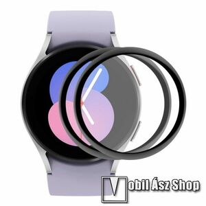ENKAY Okosóra Flexible Nano Glass rugalmas edzett üveg - 2db, 9H, 3D - A TELJES ELŐLAPOT VÉDI! - FEKETE - SAMSUNG Galaxy Watch5 40mm (SM-R905F) - GYÁRI kép