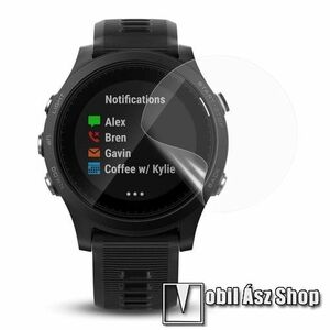 Garmin Forerunner 935, TPU okosóra képernyővédő fólia, 1db, Clear, törlőkendővel kép