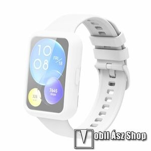 Okosóra szilikontok - FEHÉR - HUAWEI Watch Fit 2 Classic Edition / Watch Fit 2 Active Edition kép