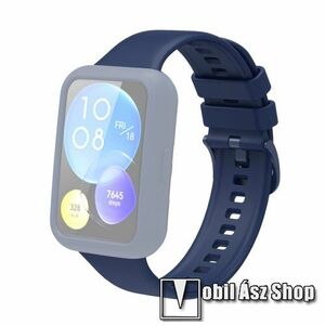 Okosóra szilikontok - SÖTÉTKÉK - HUAWEI Watch Fit 2 Classic Edition / Watch Fit 2 Active Edition kép