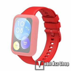 Okosóra szilikontok - PIROS - HUAWEI Watch Fit 2 Classic Edition / Watch Fit 2 Active Edition kép
