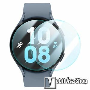 ENKAY okosóra flexibilis előlap védő karcálló edzett üveg - 2db, 9H, 3D - A TELJES ELŐLAPOT VÉDI! - ÁTLÁTSZÓ - SAMSUNG Galaxy Watch5 44mm (SM-R915F) - GYÁRI kép