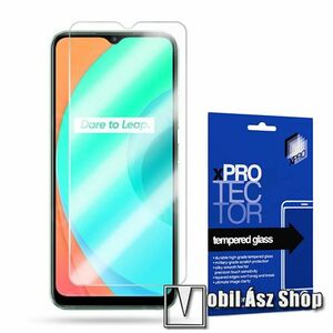Xpro előlap védő karcálló edzett üveg - 0, 33 mm vékony, 9H, Arc Edge, A képernyő sík részét védi - Realme C11 - GYÁRI kép
