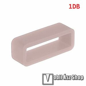 Okosóra szíj bújtató - 1db, szilikon, 14mm széles szíjakhoz, nem mérgező, mosható, A feltüntetett méret a bujtató belső szélességét jelöli! - BÉZS kép
