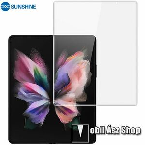 SUNSHINE Hydrogel TPU képernyővédő fólia - Ultra Clear, ÖNREGENERÁLÓ! - 1db, a teljes képernyőt védi, csak a belső kijelzőkre! - SAMSUNG Galaxy Z Fold4 5G (SM-F936) - GYÁRI kép