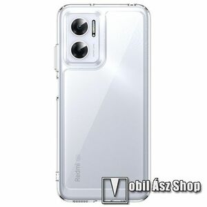 OTT! TRANSPARENT műanyag védő tok / átlátszó hátlap - ÁTLÁTSZÓ - szilikon szegély, erősített sarkok - ERŐS VÉDELEM! - Xiaomi Redmi Note 11E / Redmi 10 5G / Redmi 11 Prime 5G / Redmi 10 Prime+ 5G kép