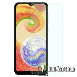 Előlap védő karcálló edzett üveg - 0, 3 mm vékony, 9H, Arc Edge, A képernyő sík részét védi - SAMSUNG Galaxy A04 (SM-A045F) / Galaxy A04s (SM-A047F) kép