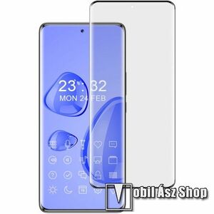 IMAK 3D Curved előlap védő karcálló edzett üveg - FEKETE - 9H, A teljes képernyőt védi! - HUAWEI Honor 70 Pro 5G (SDY-AN00) / 70 Pro Plus 5G (HPB-AN00) - GYÁRI kép