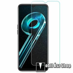 Előlap védő karcálló edzett üveg - 0, 3 mm vékony, 9H, Arc Edge, A képernyő sík részét védi - Realme 9i 5G kép