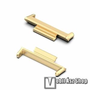 Okosóra fém csatlakozó adapter - 2db / 1pár - ARANY - bármilyen 20mm-es teleszkópos szíjjal használható - HUAWEI Watch Fit 2 Classic Edition / Watch Fit 2 Active Edition kép