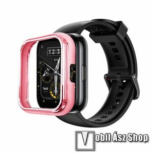Okosóra műanyag védő tok / keret - GALVANIZÁLT RÓZSASZÍN - Realme Watch 2 Pro kép