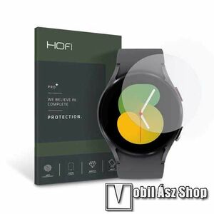 HOFI Glass Pro+ okosóra előlap védő karcálló edzett üveg - 1db, 0.3mm, 9H, A képernyő sík részét védi! - SAMSUNG Galaxy Watch5 44mm (SM-R915F) / Watch4 44mm (SM-R870) - GYÁRI kép