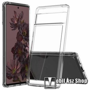 OTT! TRANSPARENT műanyag védő tok / átlátszó hátlap - ÁTLÁTSZÓ - szilikon szegély, erősített sarkok - ERŐS VÉDELEM! - Google Pixel 7 Pro kép