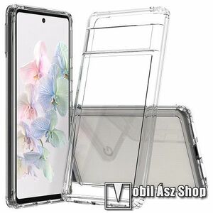 OTT! TRANSPARENT műanyag védő tok / átlátszó hátlap - ÁTLÁTSZÓ - szilikon szegély, erősített sarkok - ERŐS VÉDELEM! - Google Pixel 7 kép